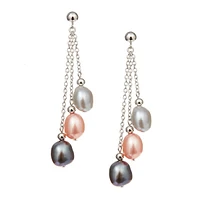 8 to 9 MM Fresh Water Pearl Drop Earrings