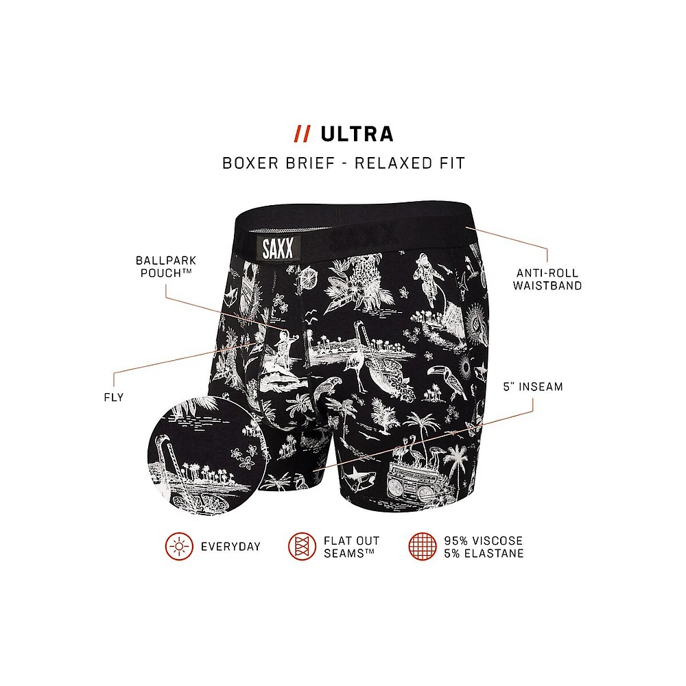 Ultra Super Soft Tech-Print Boxer Briefs