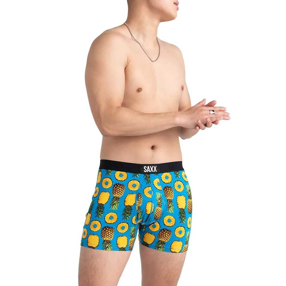 SAXX Underwear Ultra Super Soft Polka Pine Boxer Briefs
