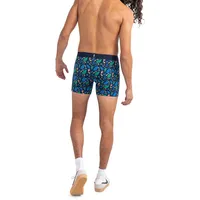 DropTemp Cooling Cotton Tropical-Print Slim Boxer Briefs