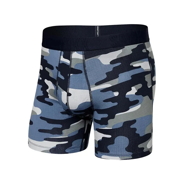 SAXX Droptemp Cooling Cotton College Stripe Boxer Briefs