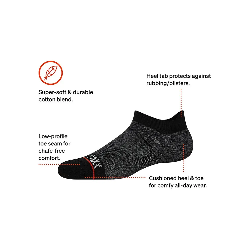 SAXX UNDERWEAR Whole Package Ankle Socks 3-Pack
