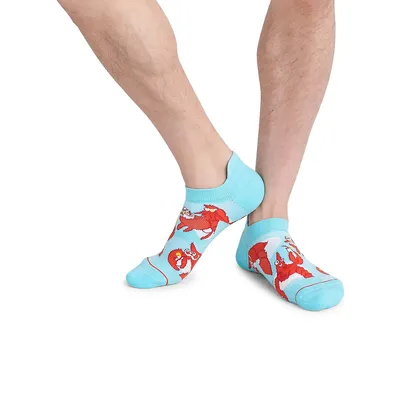 Men's Whole Package Printed Low-Show Socks
