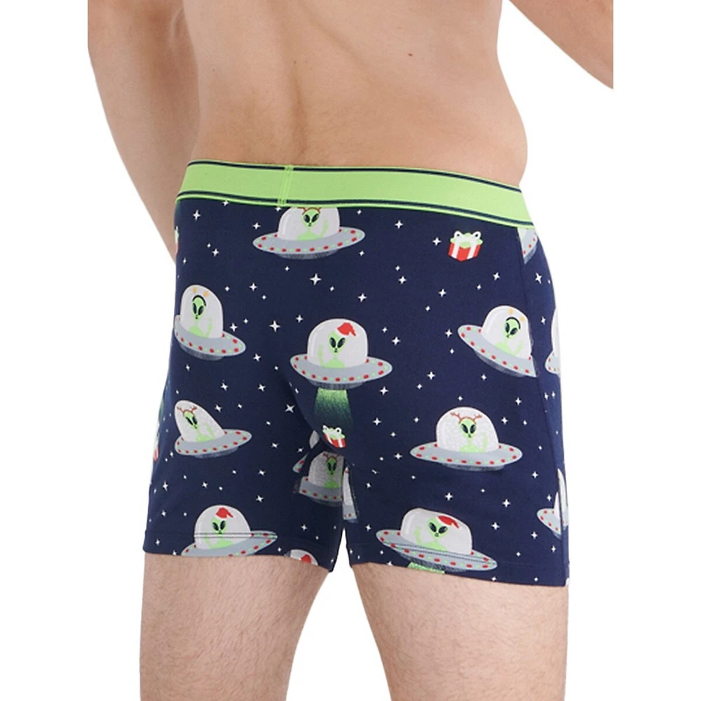 Daytripper Peace On Earth-Print Relaxed-Fit Boxer Briefs