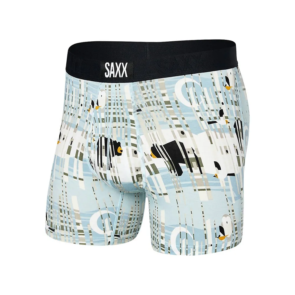 Saxx Men's Underwear - Ultra Super Soft Boxer Briefs with Fly and