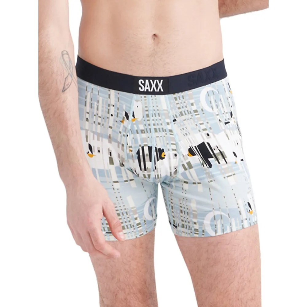 SAXX Underwear Men's Ultra Super Soft Boxer Bear-Print Briefs