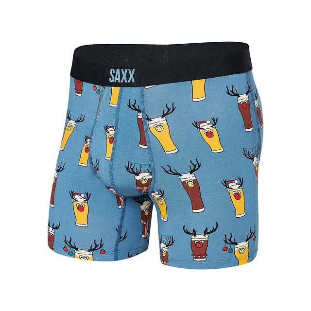 SAXX Underwear Men's Ultra Super Soft Boxer Brewdolph-Print Briefs