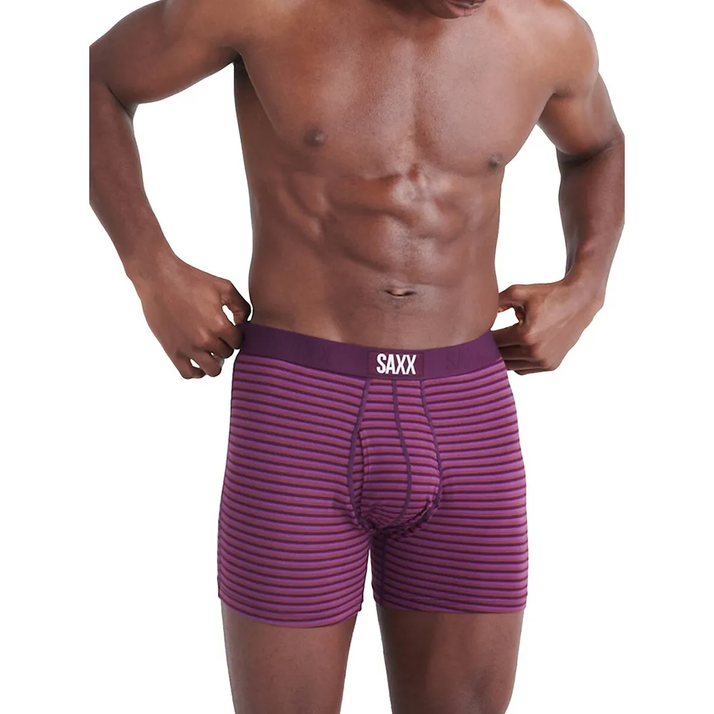 SAXX Underwear Micro Stripe Ultra Super Soft Boxer Briefs