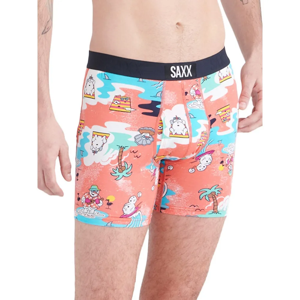 SAXX Underwear Men's Ultra Super Soft Boxer Snow Days-Print Briefs
