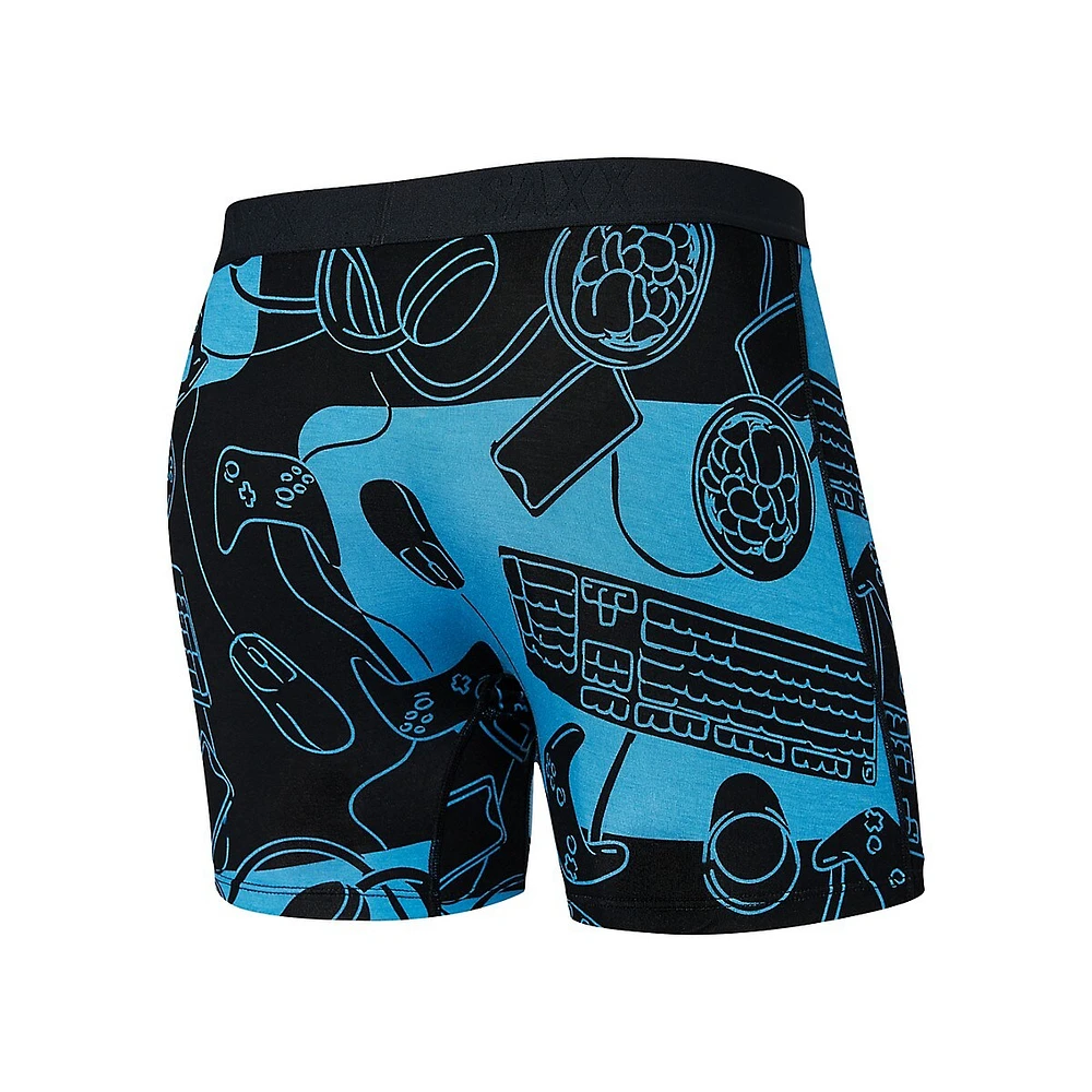 Ultra Super Soft Tech-Print Relaxed-Fit Boxer Briefs