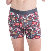 DropTemp Cooling Cotton No Tell Motel-Print Slim-Fit Boxer Briefs