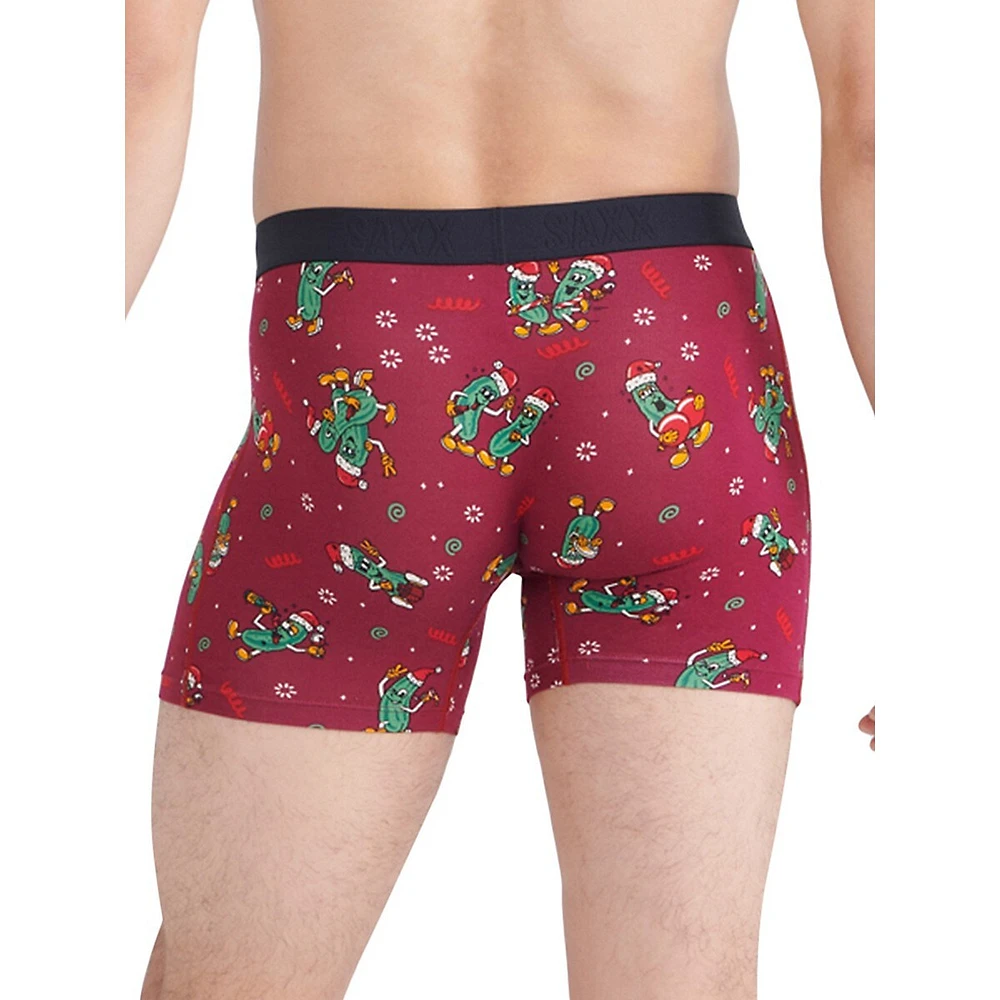 Vibe Super Soft Pickled-Print Slim-Fit Boxer Briefs