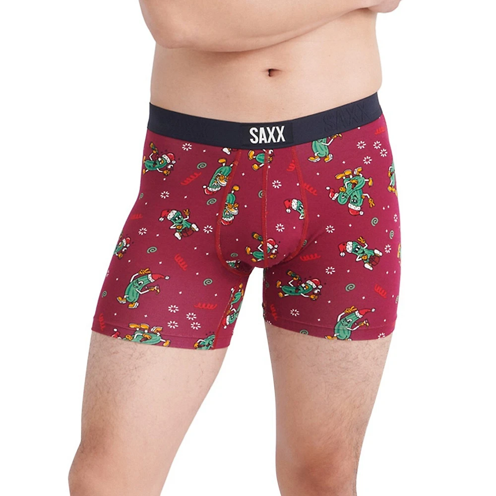 SAXX Underwear Vibe Super Soft Boxer Pickled-Print Briefs
