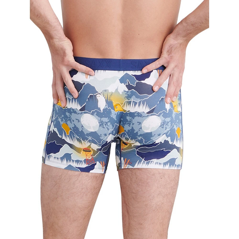 Vibe Super Soft Winter Skies-Print Slim-Fit Boxer Briefs