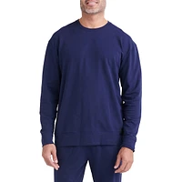 3SIX FIVE Long-Sleeve Crewneck Pyjama Top