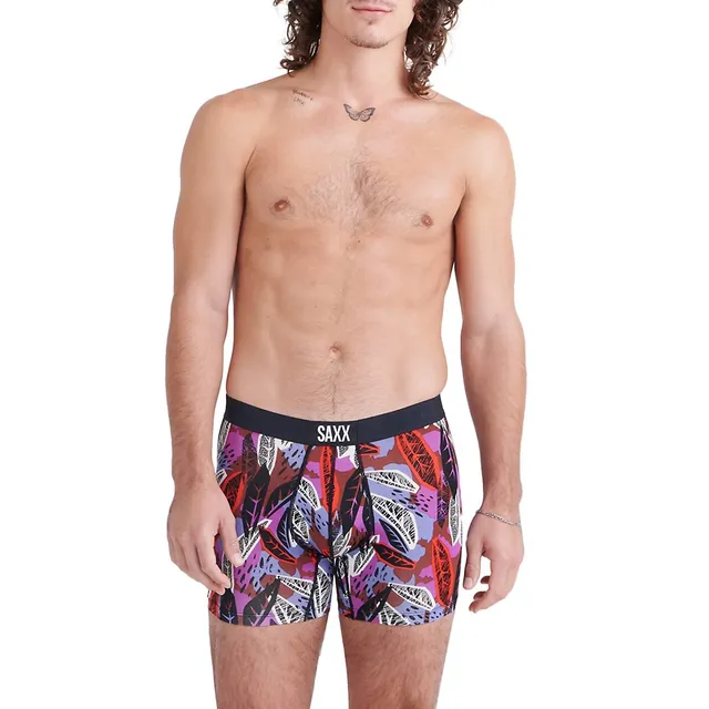 Solid and tropical jungle boxer briefs VIBE - 2-pack, Saxx