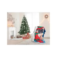 Kid's Christmas Elf Puppy Throw