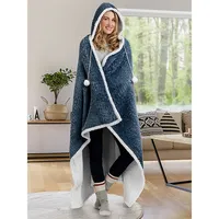 Faux Fur Wraparound Hoodzy Blanket