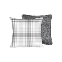 Plaid Faux Fur Cushion