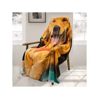 Animal Lovers Lab​ With Scarf Throw