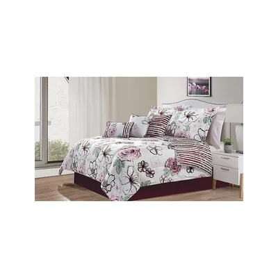 Andrea Floral 7-Piece Comforter Set