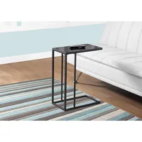 Accent Table Metal / Tempered Glass