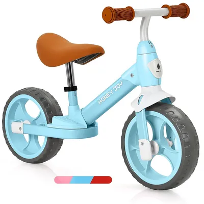 Honey Joy Kids Balance Bike Toddler Training Bicycle W/ Feetrests For 2-5 Years Old Redbluepink