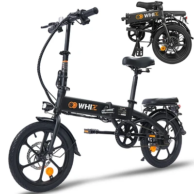 Gyrocopters Whiz Foldable Electric Bike| 3-stage Fold | 350 W Motor |speed Up To 25kmh |range Up To 40 Km |2-riding Modes |dual Disk Brakes.