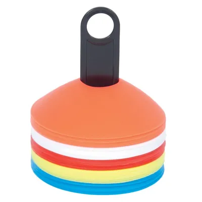 Set Of Flat Cones - 50 Saucer Cones With Stacking Stand (5 Cm X 19 Cm)