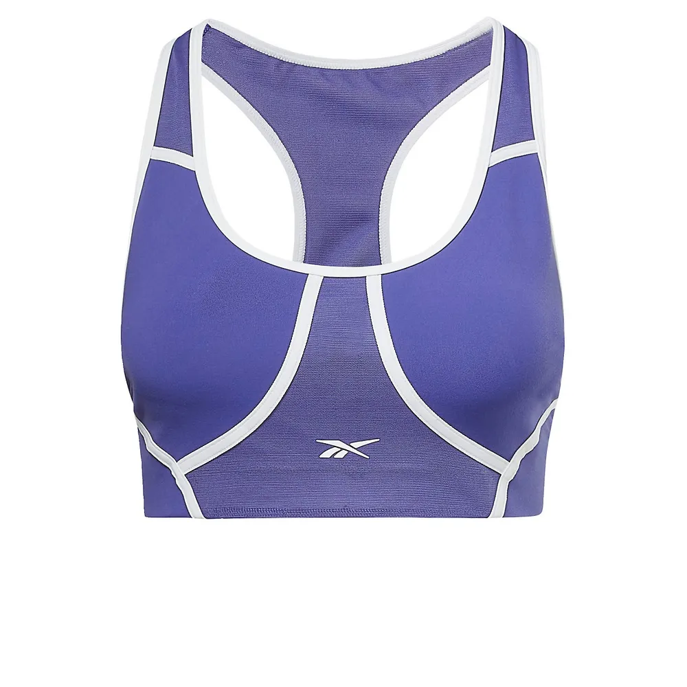 Reebok Lux Racer Padded Colorblocked Bra