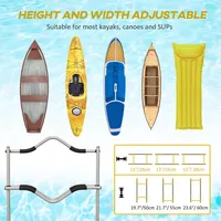 Alumnium Kayak Cart Dolly, Height And Width Adjustable