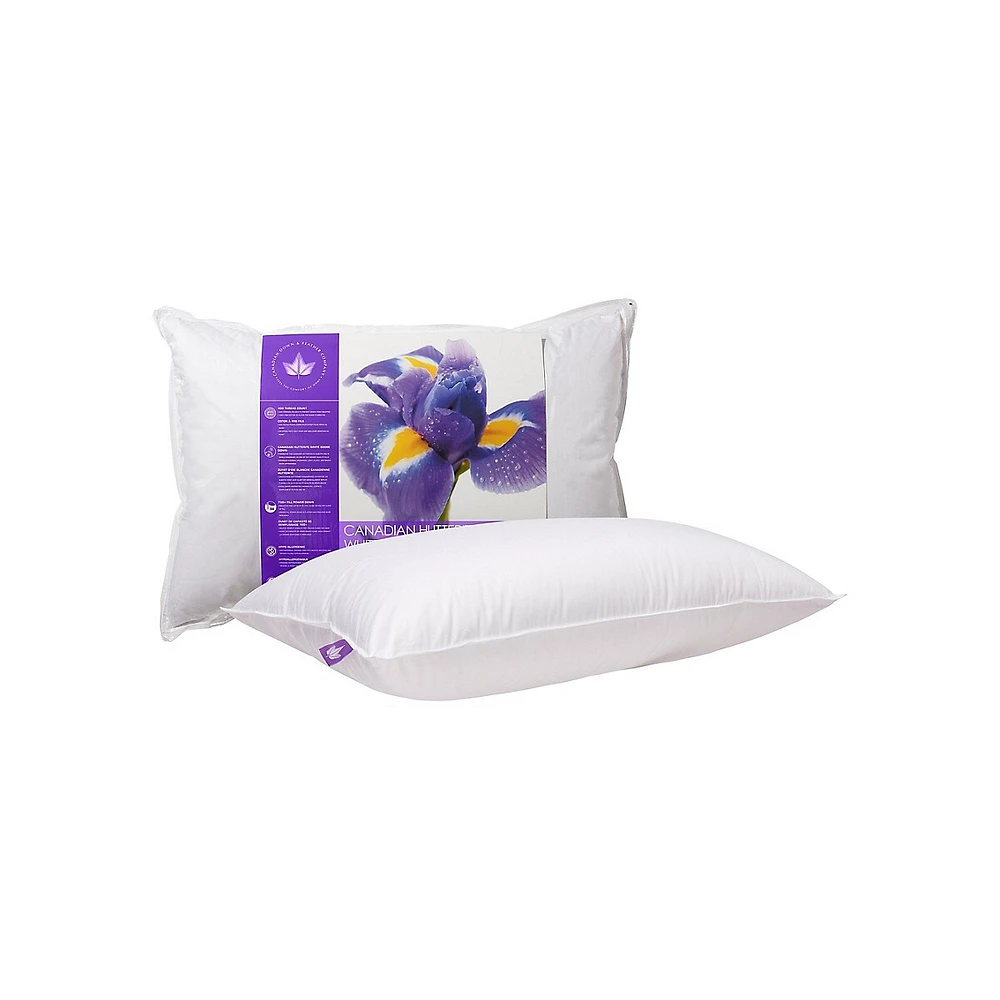 Medium Support 700 Loft Hutterite Goose Down Pillow