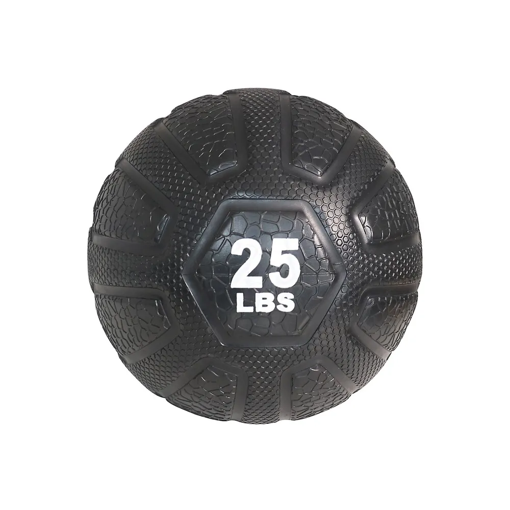 Weighted Rubber Medicine Ball - Weight For Strength Exercises And Fitness Workouts