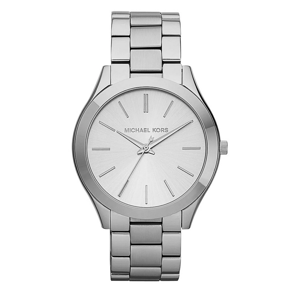 MINCE MONTRE ARGENTÉE MICHAEL KORS POUR FEMME