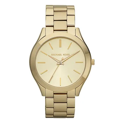 Womens Slim Gold Coloured Watch