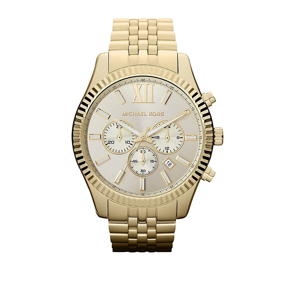 Men's Gold Coloured Lexington Watch