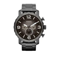 Mens Nate Stainless Steel Smoke Watch