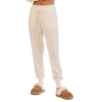 Kenya Relaxed-Fit Waffle Knit Joggers