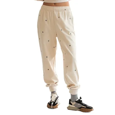Danane Embroidered French Terry Joggers