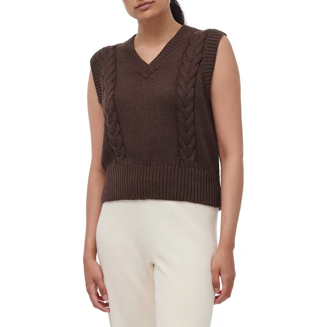 Levi's Women's Ilia Argyle Cropped Sweater Vest