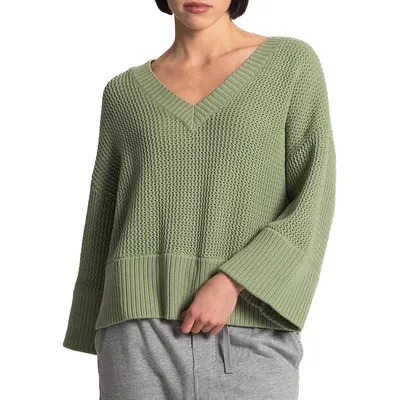Willow Oversized Honeycomb-Knit Sweater