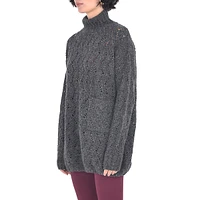 Marlene Merino Wool & Alpaca-Blend Tunic Sweater