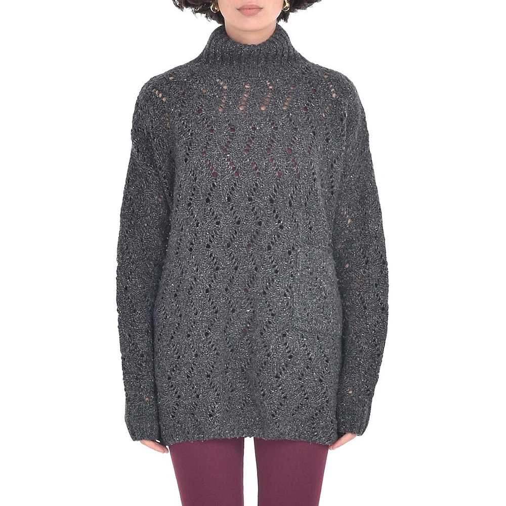 Marlene Merino Wool & Alpaca-Blend Tunic Sweater