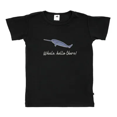 Whale Hello There' Slim-fit T-shirt | Black