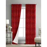 Spencer 2-Piece Rod Pocket Curtain Panel Set - 96-Inch