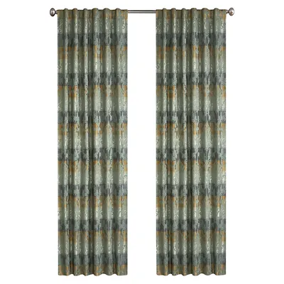 Spencer 2-Piece Rod Pocket Curtain Panel Set - 96-Inch