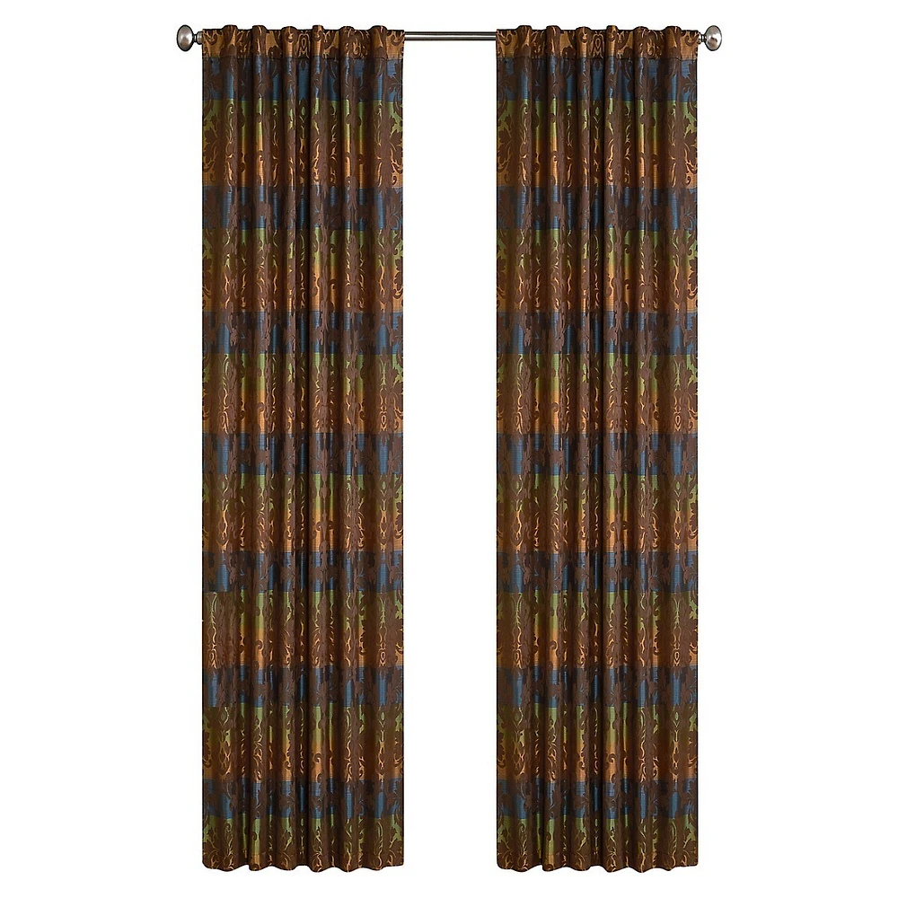 Spencer 2-Piece Rod Pocket Curtain Panel Set - 96-Inch