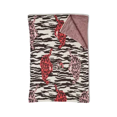 Tiger Print Knit Blanket
