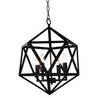 3 Light Up Pendant With Black Finish