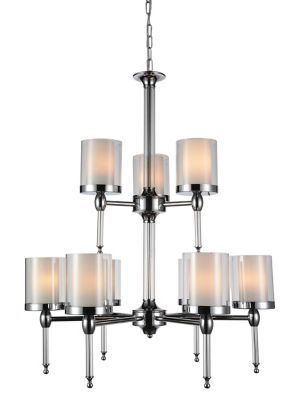 Maybelle Chrome Finish 9 Light Candle Chandelier